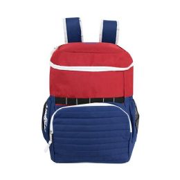 24 Wholesale 17" Backpacks In 4 Assorted Colors