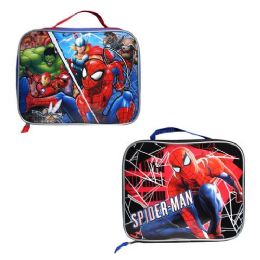 24 of Kids Lunch Box In Assorted Superhero Character Designs
