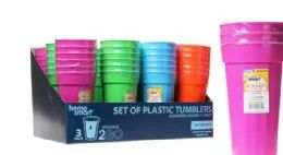 48 Pieces Plastic Tumblers - Plastic Drinkware