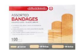 96 Pieces Bandages 100 Count - Bandages and Support Wraps