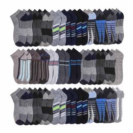 48 Bulk 48 Pairs Total - Mens White Low Cut Socks Size 10-13 And Low Cut Size 9-11 In Assorted Colors
