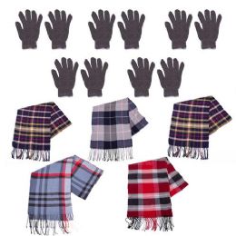 96 Wholesale 96 Pack - Wholesale Winter Gloves And Bulk Scarves - Homeless Care Package Supplies
