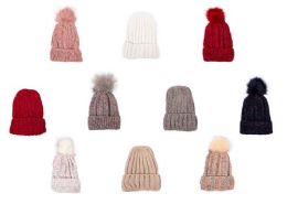 48 Pieces Women's Winter Bulk Beanies In 8 Assorted Colors - Winter Beanie Hats
