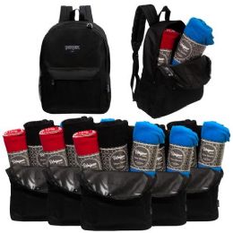 12 Wholesale 12 Backpacks And 12 Winter Throw Blankets
