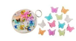 96 Units of Mini Butterfly Hair Clip 12 Count - Hair Scrunchies