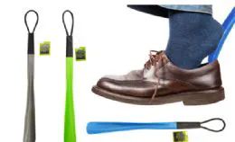 48 Pieces Shoe Horn With Loop 15 Inch - Footwear Accessories