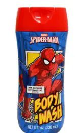 24 Wholesale Spiderman Body Wash 8 Ounce