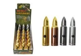 36 Wholesale Mini 50 Cal Bullet Led Flashlights