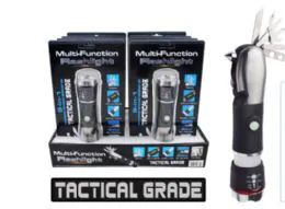 16 Bulk Multi Function Tactical Led Flashlight 9 In 1