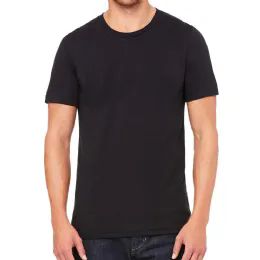 Mens Cotton Black Crew Neck Short Sleeve T-Shirts Assorted Sizes S-Xxl