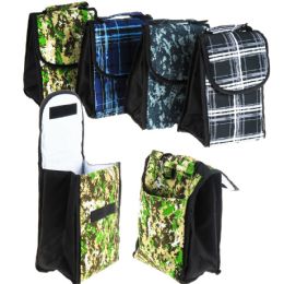 24 Pieces Insulated Lunch Bags - Assorted Prints - Cooler & Lunch Bags