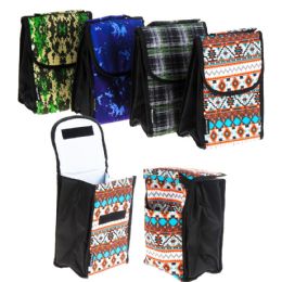 24 Bulk Insulated Lunch Bags - Assorted Prints