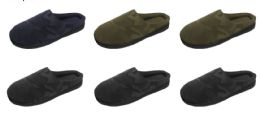 36 Wholesale Men's Camo Printed Clog Slippers - Assorted Colors