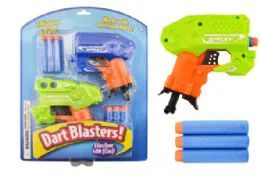 24 Units of Dart Blaster Guns 2 Pack Imperfect Packaging - Toy Weapons