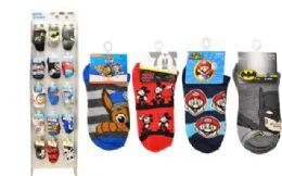 120 Pieces Licensed Socks In Wing Panel Boys - Boys Ankle Sock