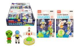 72 Wholesale Outer Space Erasers