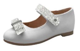 12 of Toddler Flower Girl Dual Strapped Wedding Flats W/ Embroidered Glitter