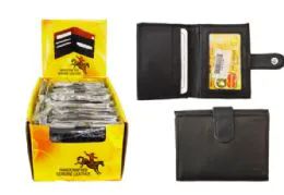 48 of Card Wallet With Snap Closure Genuine Leather