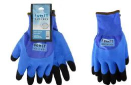 24 of Winter Work Gloves Blue In Size Large