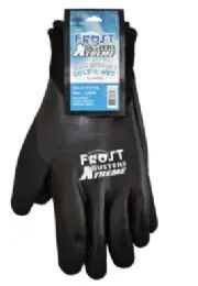 12 of Winter Work Gloves Waterproof In Black Size Large