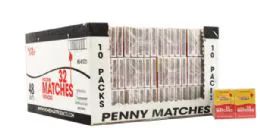 96 Pieces Wood Matches 10x32 Count - Lighters