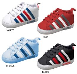 18 Units of Infant Boy's Sneakers w/ Elastic Laces & Stripe Details - Boys Sneakers