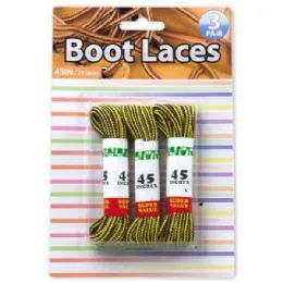 24 Pairs Nylon Boot Laces - Footwear Accessories