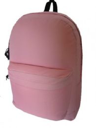 36 Wholesale 18 Inch Classic Backpack In Pink