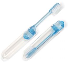 100 Wholesale 2-Piece Travel Toothbrushes