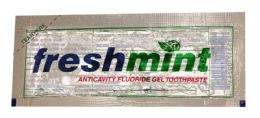 1000 Pieces 0.28 Oz. Single Use Clear Gel Anticavity Fluoride Toothpaste - Toothbrushes and Toothpaste