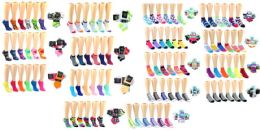 180 Wholesale Women's & Children's Novelty LoW-Cut Socks Combo