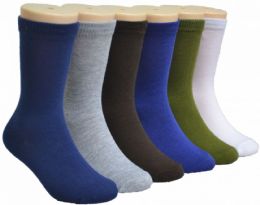 480 Wholesale Boy's And Girl's Novelty Crew Socks Solid Colors