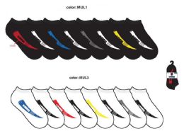 288 Pieces Boy's Flat Knit Low Cut Socks - Size 9-11 - Boys Socks