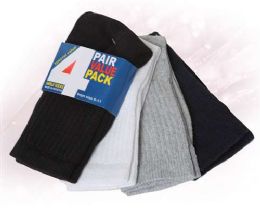 48 Wholesale Boys Ankle Sock 4 Pair Value Pack Assorted Colors