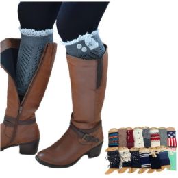 144 Wholesale Mix & Match Boot Cuffs