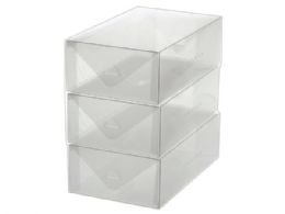 15 Pieces 3 Pack Clear Stackable Shoe Box Storage - Storage & Organization