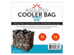 6 Bulk Camouflage Folding Insulated Cooler With Travel Strap
