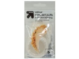 144 Bulk Up And Up 3 Pack Velour Compact Cosmetic Puffs