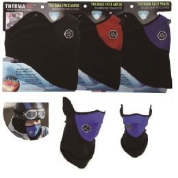 36 Pieces Vented Thermal Fleece Windproof Half Face Mask - Unisex Ski Masks