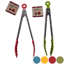 72 Pieces Tongs Metal W/pp Head 10.125in W/4asst Fall Color Ends Harvest ht - Kitchen Tools & Gadgets