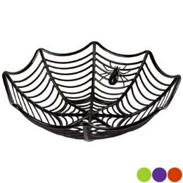 36 Wholesale Spider Web Basket Tray Plastic4ast Colors 11in D X 3in H