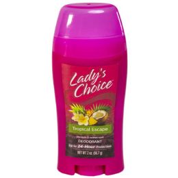 12 Pieces Deodorant Stick 2 Oz Tropical Escape Ladys Choice - Deodorant