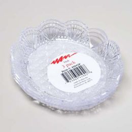 48 Wholesale Dish Clear Round 3pk 6-1/4in