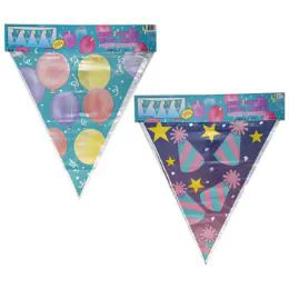 144 Wholesale Jumbo Party Foil Pennant Banner