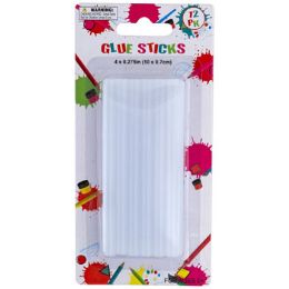 48 Units of Glue Sticks 12pk For Mini Glue - Pom Poms and Feathers
