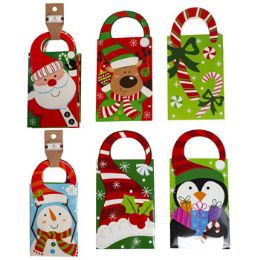 48 Wholesale Gift Bag 3pk Small Christmas