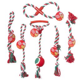 60 Wholesale Dog Toy Christmas Rope Chews
