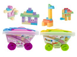 12 Bulk Blocks Cart Play Set