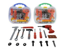 18 Pieces Tool Box Carrier Set - Toy Sets