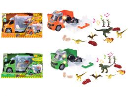 12 Wholesale Dinosaur Vehicle Play Set With Light And Sound